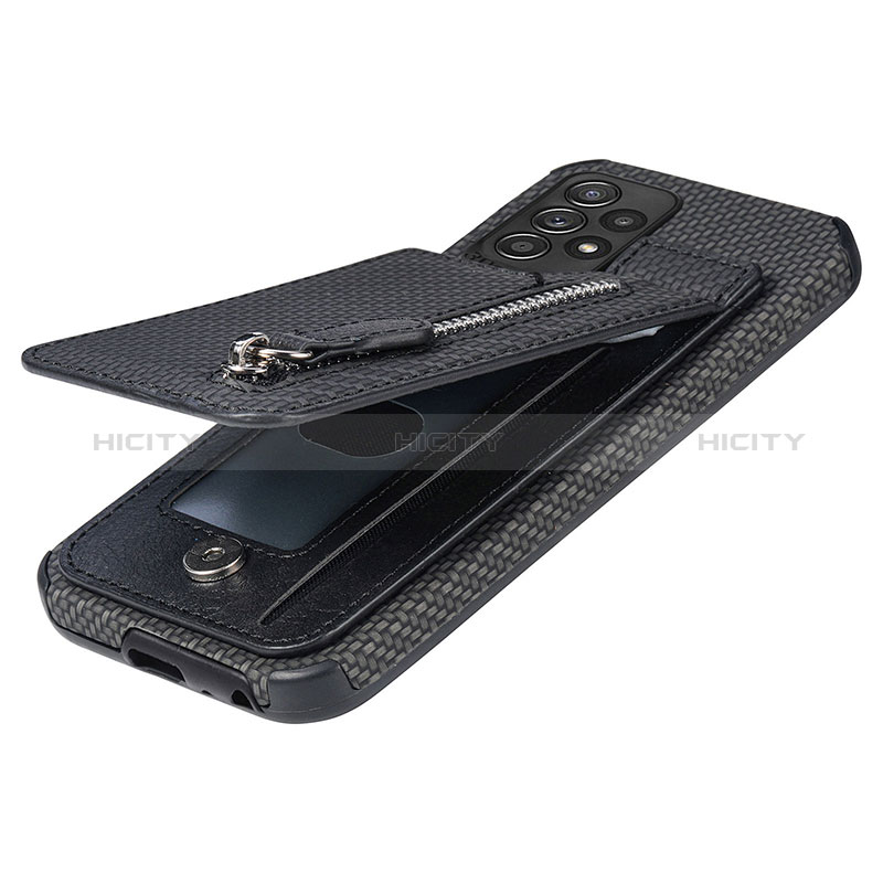 Custodia Silicone Ultra Sottile Morbida Cover con Magnetico S02D per Samsung Galaxy A52s 5G