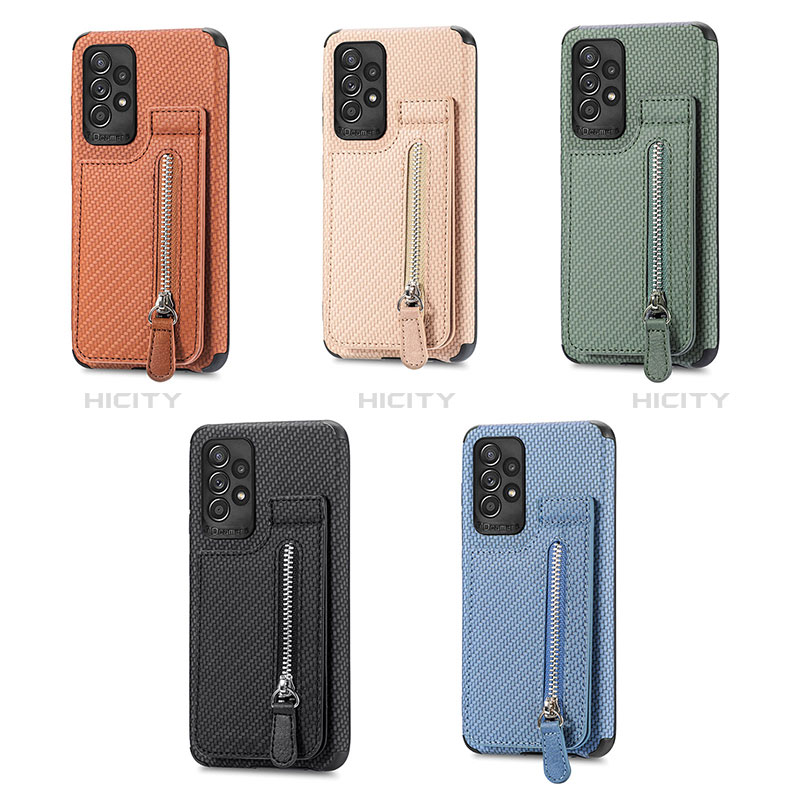 Custodia Silicone Ultra Sottile Morbida Cover con Magnetico S02D per Samsung Galaxy A52s 5G