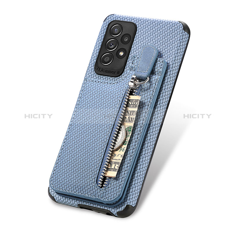 Custodia Silicone Ultra Sottile Morbida Cover con Magnetico S02D per Samsung Galaxy A52s 5G