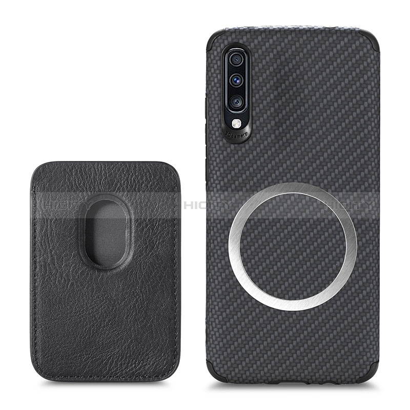 Custodia Silicone Ultra Sottile Morbida Cover con Magnetico S02D per Samsung Galaxy A70