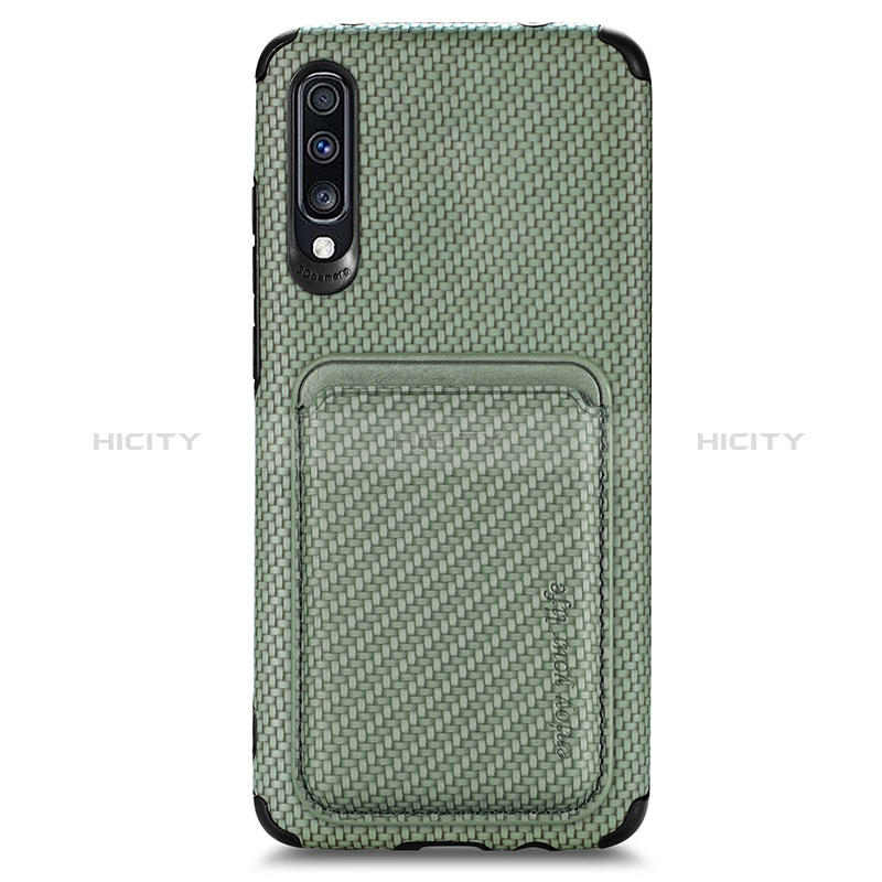 Custodia Silicone Ultra Sottile Morbida Cover con Magnetico S02D per Samsung Galaxy A70