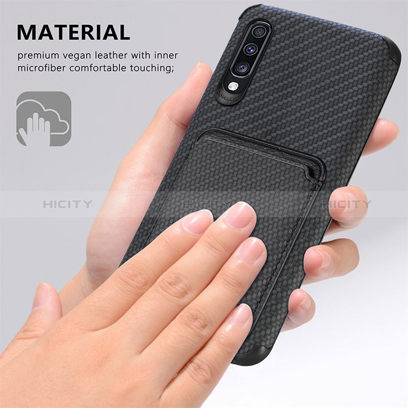 Custodia Silicone Ultra Sottile Morbida Cover con Magnetico S02D per Samsung Galaxy A70S