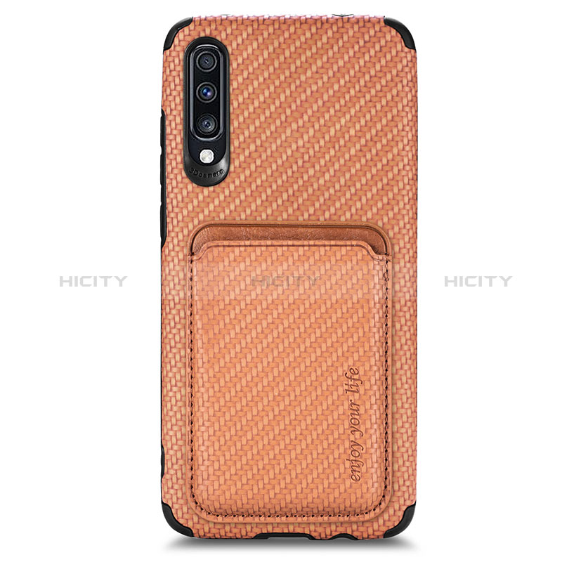 Custodia Silicone Ultra Sottile Morbida Cover con Magnetico S02D per Samsung Galaxy A70S