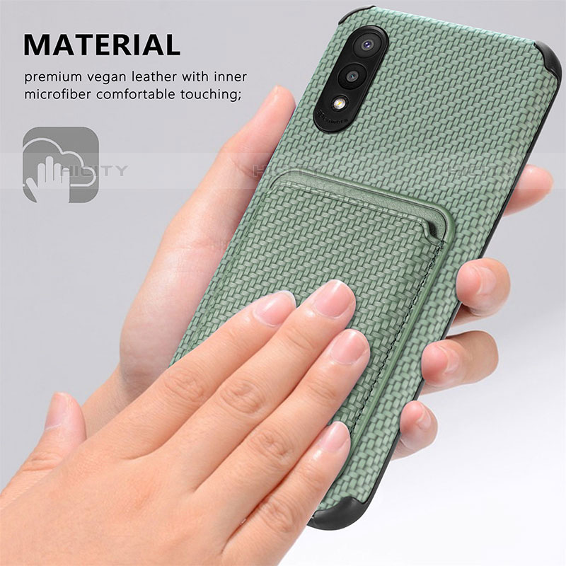 Custodia Silicone Ultra Sottile Morbida Cover con Magnetico S02D per Samsung Galaxy M02