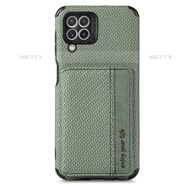 Custodia Silicone Ultra Sottile Morbida Cover con Magnetico S02D per Samsung Galaxy M32 4G Verde