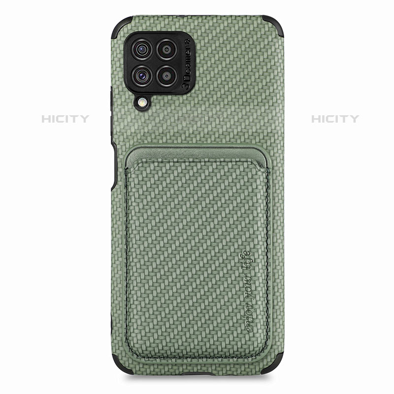 Custodia Silicone Ultra Sottile Morbida Cover con Magnetico S02D per Samsung Galaxy M62 4G Verde