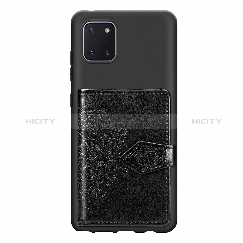 Custodia Silicone Ultra Sottile Morbida Cover con Magnetico S02D per Samsung Galaxy Note 10 Lite