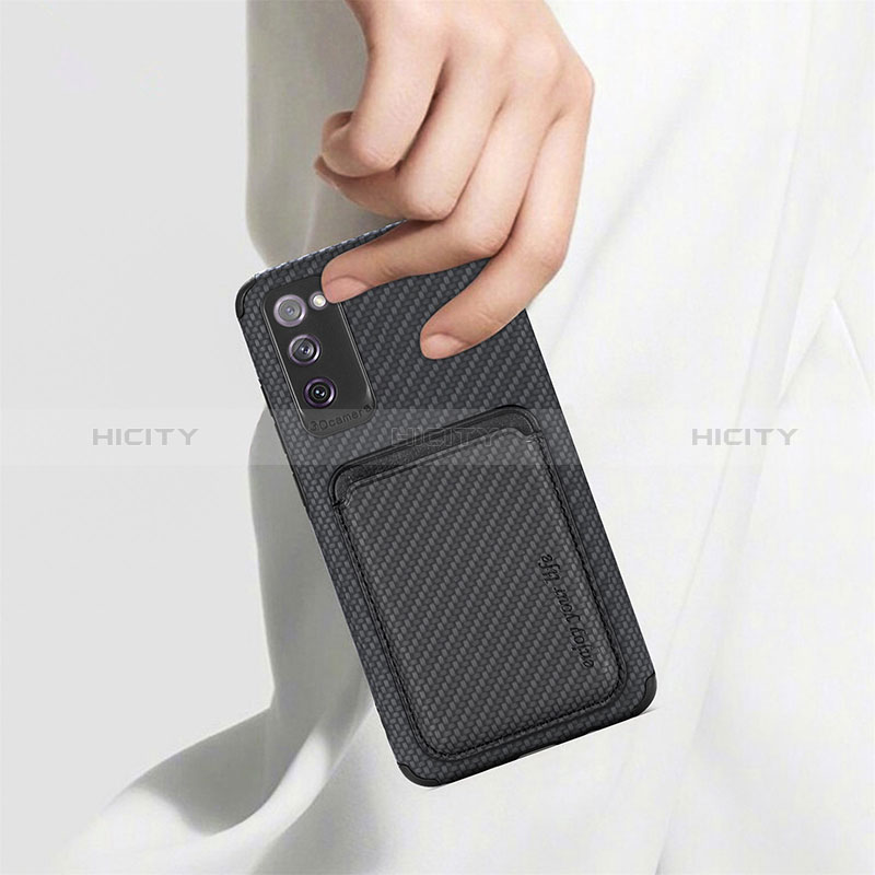 Custodia Silicone Ultra Sottile Morbida Cover con Magnetico S02D per Samsung Galaxy S20 FE 4G