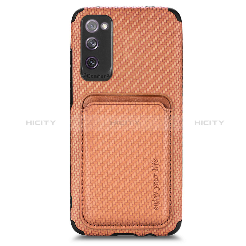 Custodia Silicone Ultra Sottile Morbida Cover con Magnetico S02D per Samsung Galaxy S20 FE 4G