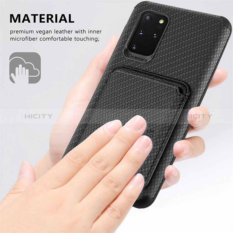 Custodia Silicone Ultra Sottile Morbida Cover con Magnetico S02D per Samsung Galaxy S20 Plus