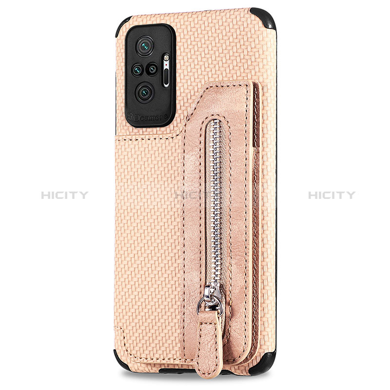 Custodia Silicone Ultra Sottile Morbida Cover con Magnetico S02D per Xiaomi Redmi Note 10 Pro 4G