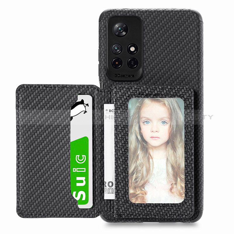 Custodia Silicone Ultra Sottile Morbida Cover con Magnetico S02D per Xiaomi Redmi Note 11S 5G