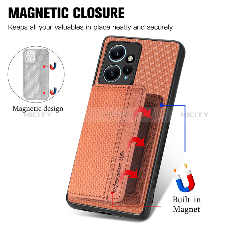 Custodia Silicone Ultra Sottile Morbida Cover con Magnetico S02D per Xiaomi Redmi Note 12 4G