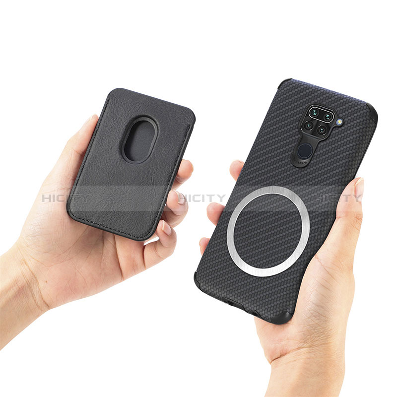 Custodia Silicone Ultra Sottile Morbida Cover con Magnetico S02D per Xiaomi Redmi Note 9