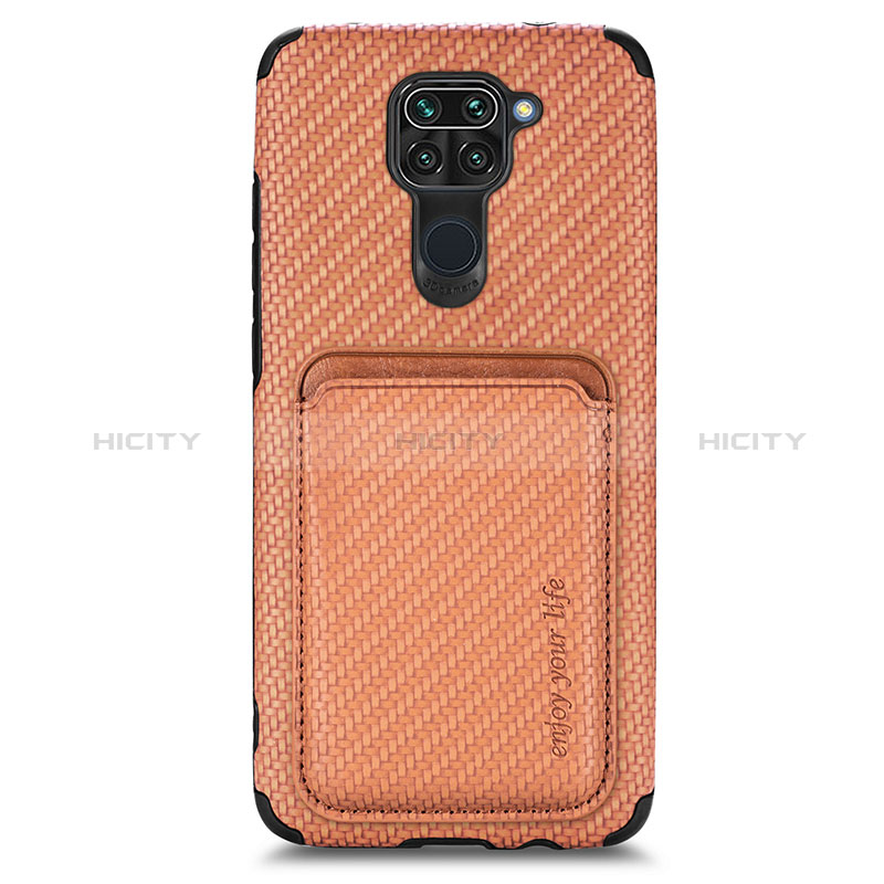 Custodia Silicone Ultra Sottile Morbida Cover con Magnetico S02D per Xiaomi Redmi Note 9