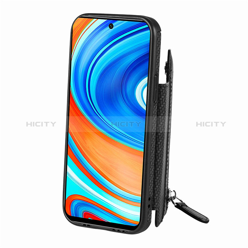 Custodia Silicone Ultra Sottile Morbida Cover con Magnetico S02D per Xiaomi Redmi Note 9 Pro