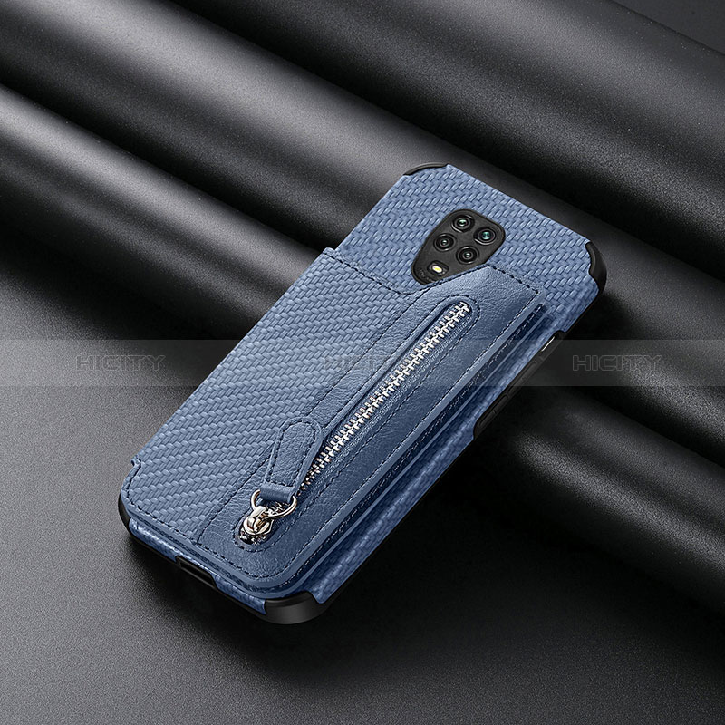 Custodia Silicone Ultra Sottile Morbida Cover con Magnetico S02D per Xiaomi Redmi Note 9 Pro Max