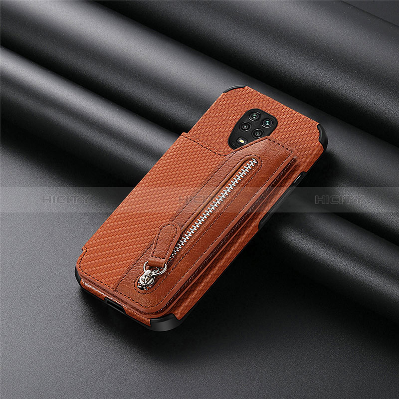 Custodia Silicone Ultra Sottile Morbida Cover con Magnetico S02D per Xiaomi Redmi Note 9 Pro Max