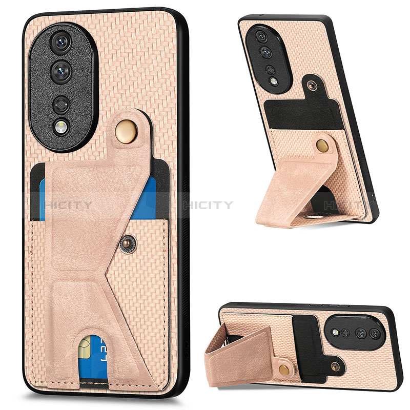 Custodia Silicone Ultra Sottile Morbida Cover con Magnetico S03D per Huawei Honor 80 5G