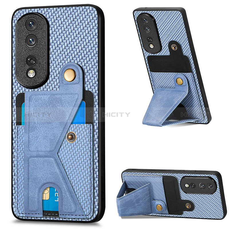 Custodia Silicone Ultra Sottile Morbida Cover con Magnetico S03D per Huawei Honor 80 Pro 5G