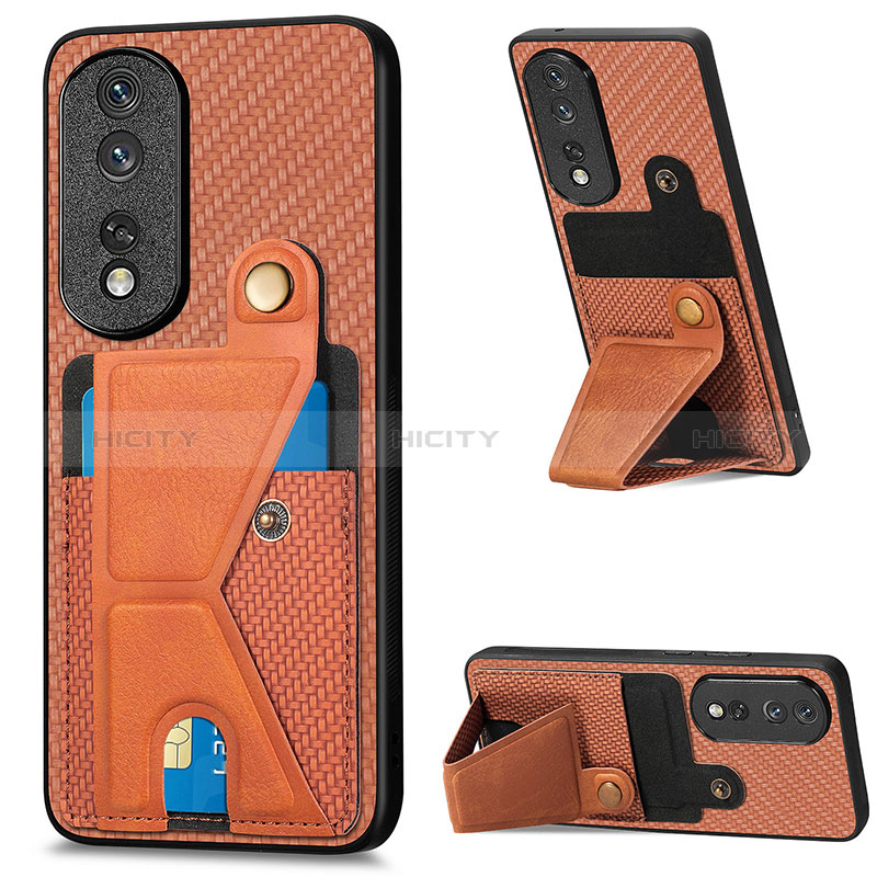 Custodia Silicone Ultra Sottile Morbida Cover con Magnetico S03D per Huawei Honor 80 Pro 5G