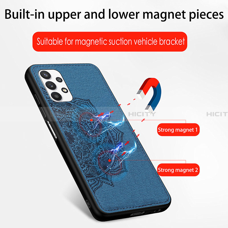 Custodia Silicone Ultra Sottile Morbida Cover con Magnetico S03D per Samsung Galaxy A32 4G
