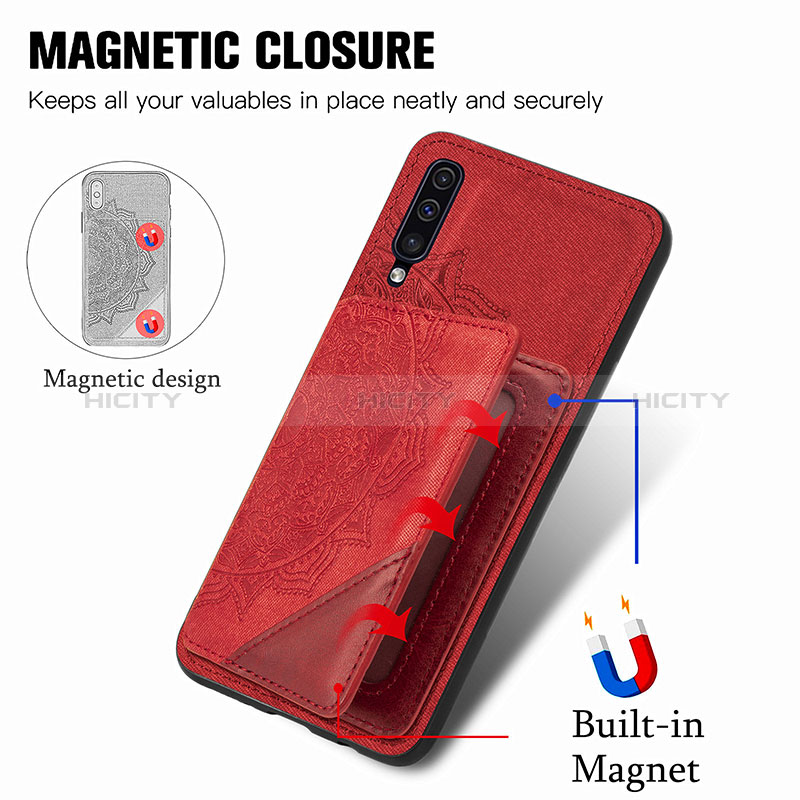 Custodia Silicone Ultra Sottile Morbida Cover con Magnetico S03D per Samsung Galaxy A50S