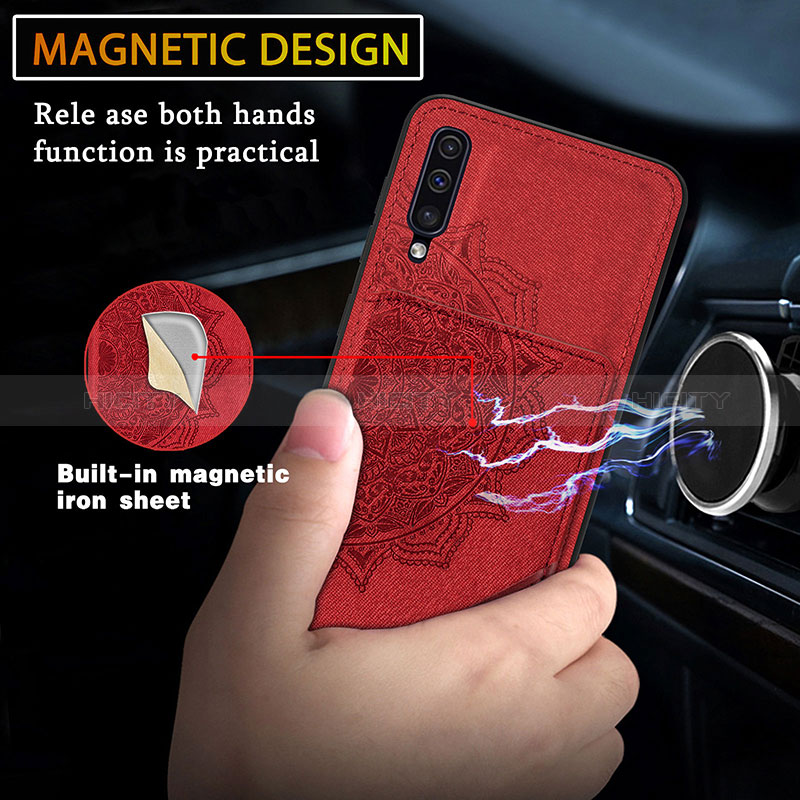 Custodia Silicone Ultra Sottile Morbida Cover con Magnetico S03D per Samsung Galaxy A50S
