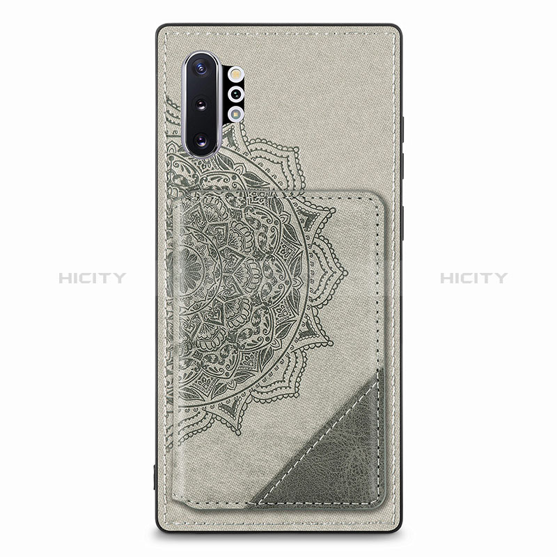 Custodia Silicone Ultra Sottile Morbida Cover con Magnetico S03D per Samsung Galaxy Note 10 Plus 5G