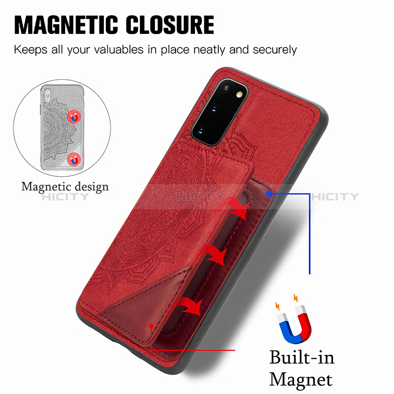 Custodia Silicone Ultra Sottile Morbida Cover con Magnetico S03D per Samsung Galaxy S20