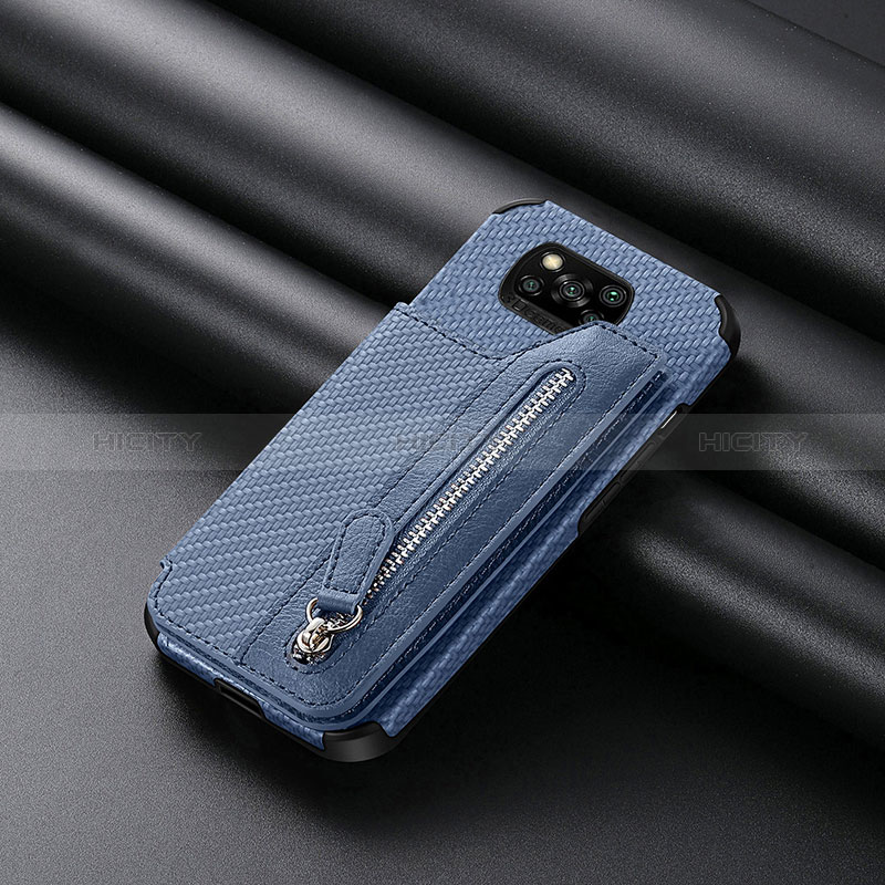 Custodia Silicone Ultra Sottile Morbida Cover con Magnetico S03D per Xiaomi Poco X3