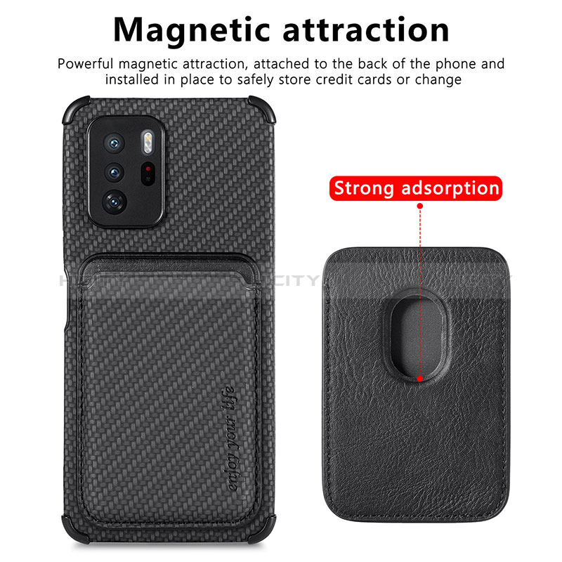 Custodia Silicone Ultra Sottile Morbida Cover con Magnetico S03D per Xiaomi Poco X3 GT 5G