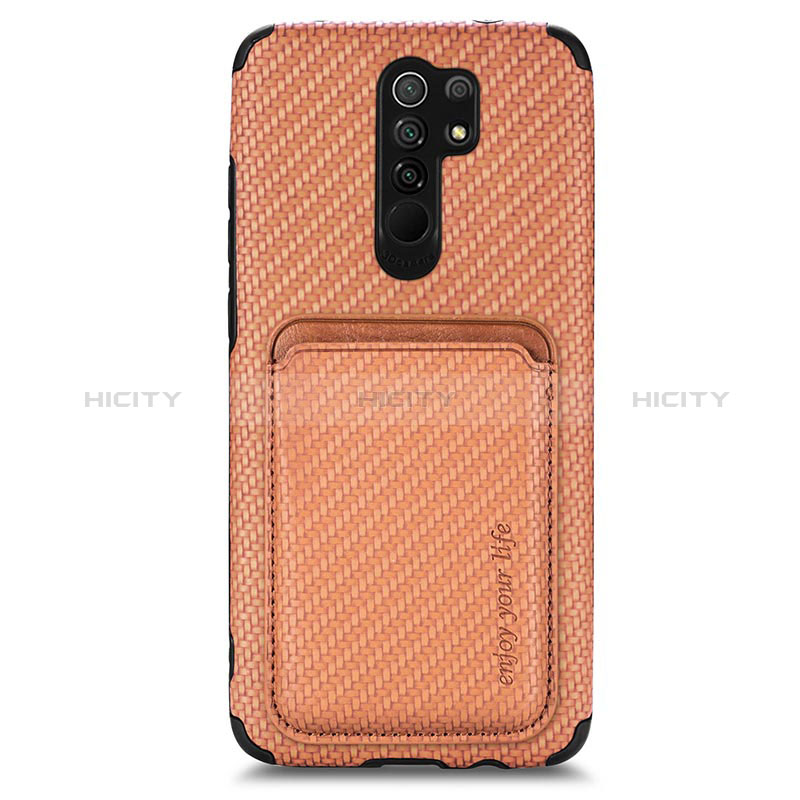 Custodia Silicone Ultra Sottile Morbida Cover con Magnetico S03D per Xiaomi Redmi 9 Prime India