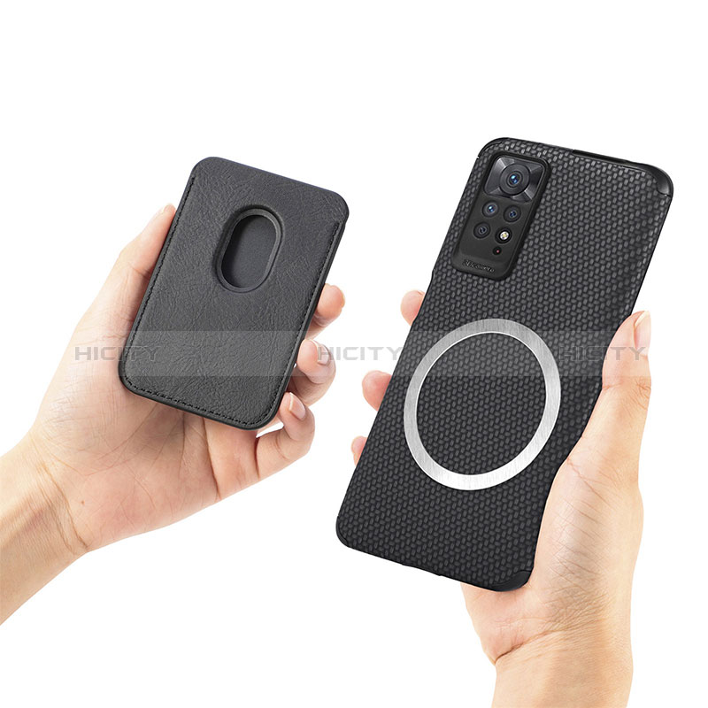 Custodia Silicone Ultra Sottile Morbida Cover con Magnetico S03D per Xiaomi Redmi Note 11 Pro 4G