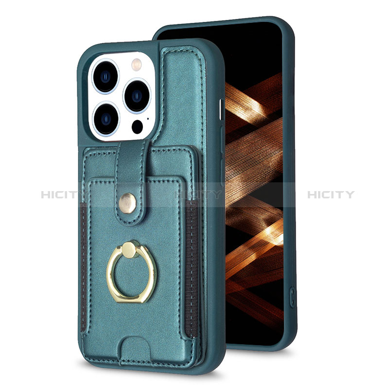 Custodia Silicone Ultra Sottile Morbida Cover con Magnetico S04D per Apple iPhone 15 Pro Max