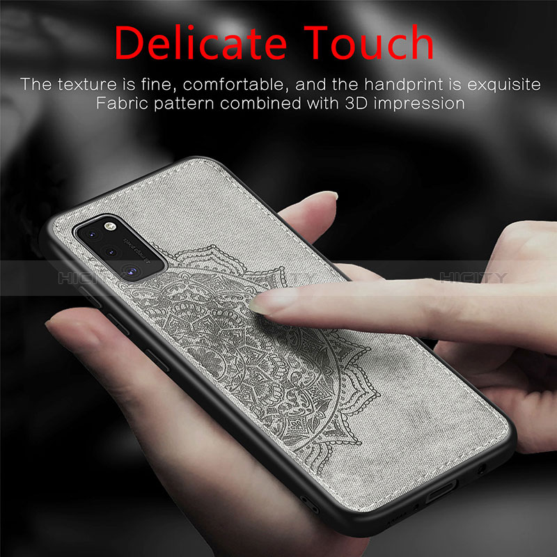 Custodia Silicone Ultra Sottile Morbida Cover con Magnetico S04D per Samsung Galaxy A41