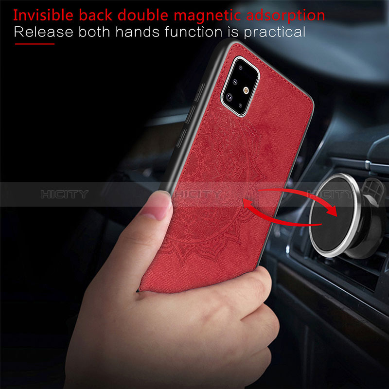 Custodia Silicone Ultra Sottile Morbida Cover con Magnetico S04D per Samsung Galaxy A71 4G A715
