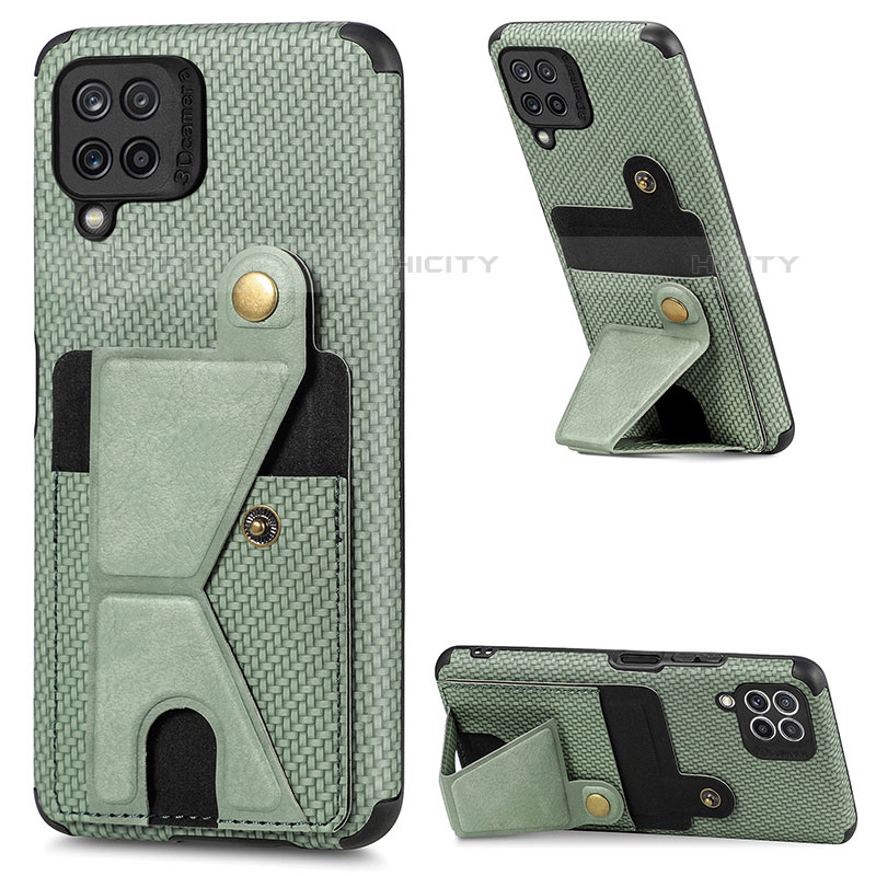 Custodia Silicone Ultra Sottile Morbida Cover con Magnetico S04D per Samsung Galaxy M32 4G