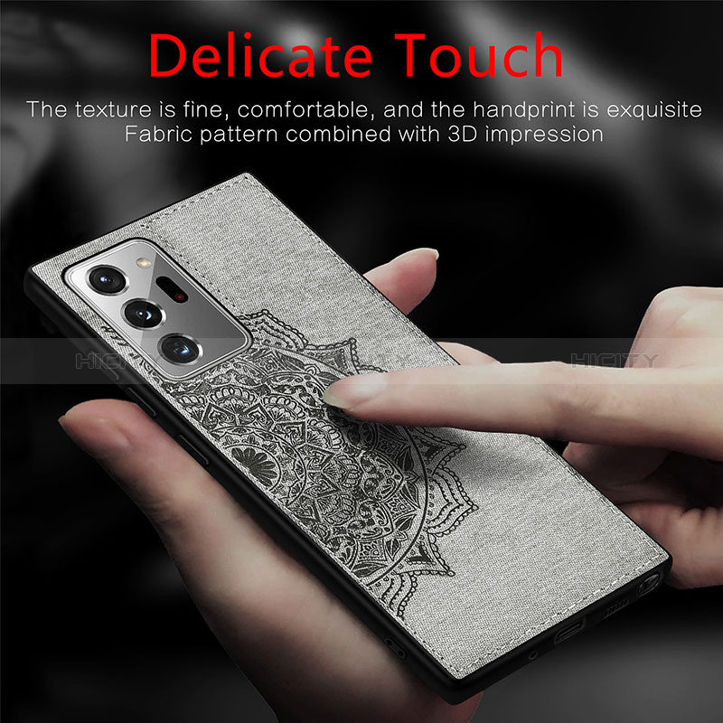 Custodia Silicone Ultra Sottile Morbida Cover con Magnetico S04D per Samsung Galaxy Note 20 Ultra 5G