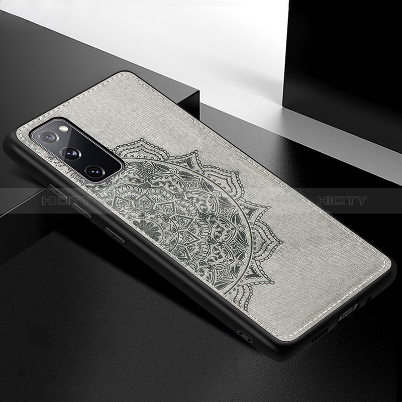 Custodia Silicone Ultra Sottile Morbida Cover con Magnetico S04D per Samsung Galaxy S20 FE 4G