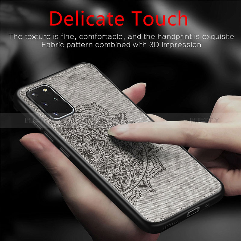 Custodia Silicone Ultra Sottile Morbida Cover con Magnetico S04D per Samsung Galaxy S20 Plus