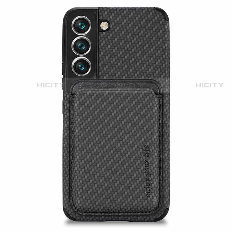 Custodia Silicone Ultra Sottile Morbida Cover con Magnetico S04D per Samsung Galaxy S21 5G