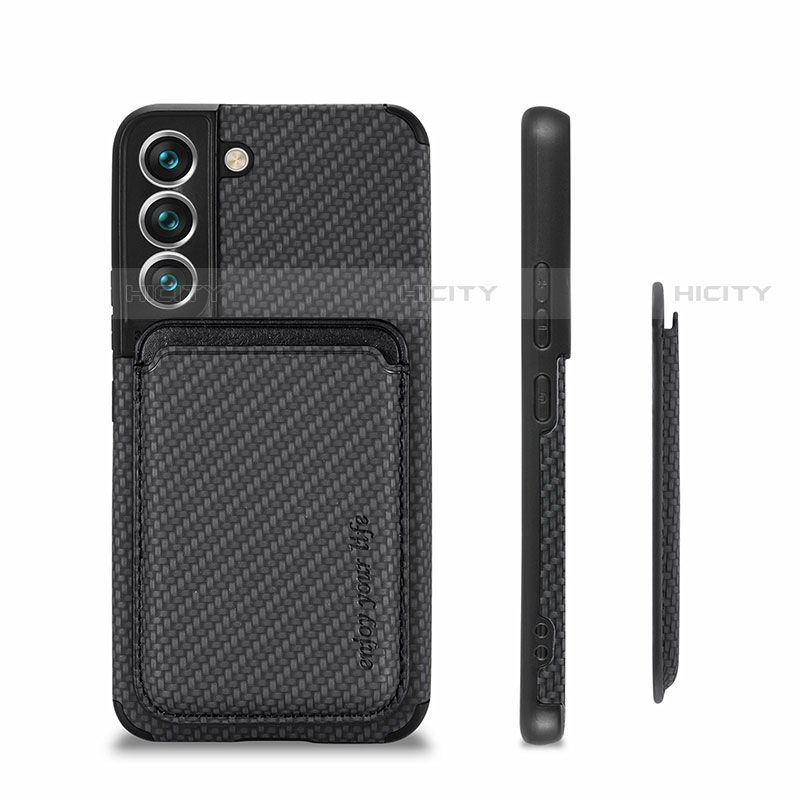 Custodia Silicone Ultra Sottile Morbida Cover con Magnetico S04D per Samsung Galaxy S21 Plus 5G