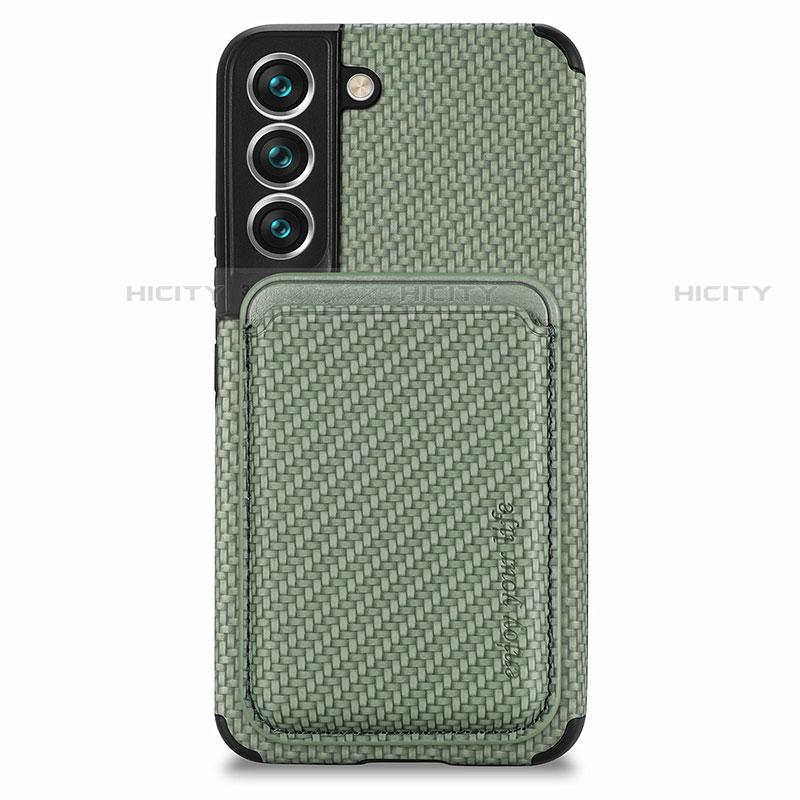 Custodia Silicone Ultra Sottile Morbida Cover con Magnetico S04D per Samsung Galaxy S21 Plus 5G