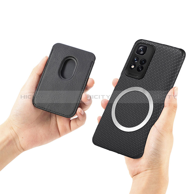 Custodia Silicone Ultra Sottile Morbida Cover con Magnetico S04D per Xiaomi Poco X4 NFC