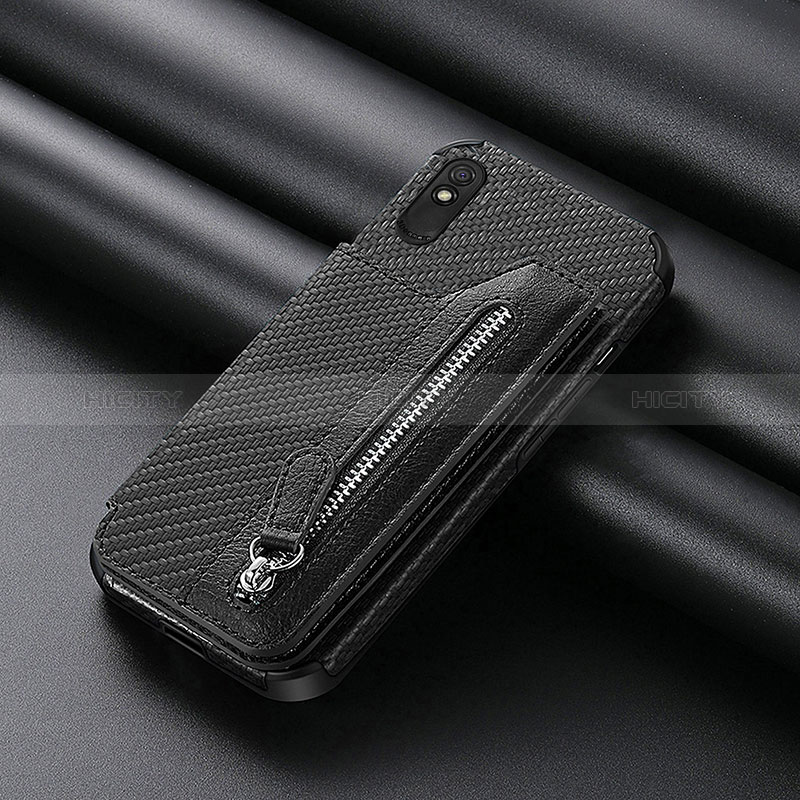 Custodia Silicone Ultra Sottile Morbida Cover con Magnetico S04D per Xiaomi Redmi 9i
