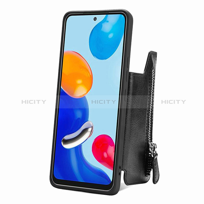 Custodia Silicone Ultra Sottile Morbida Cover con Magnetico S04D per Xiaomi Redmi Note 11 4G (2022)