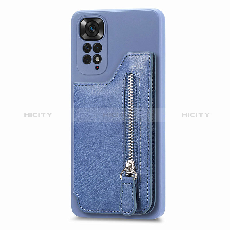 Custodia Silicone Ultra Sottile Morbida Cover con Magnetico S04D per Xiaomi Redmi Note 11 4G (2022)