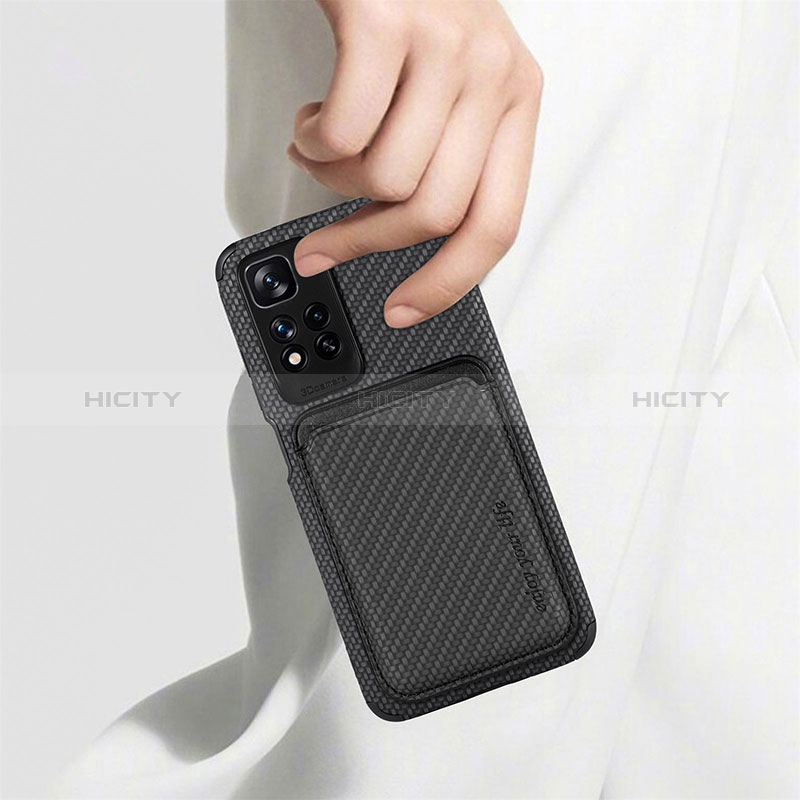 Custodia Silicone Ultra Sottile Morbida Cover con Magnetico S04D per Xiaomi Redmi Note 11 Pro+ Plus 5G