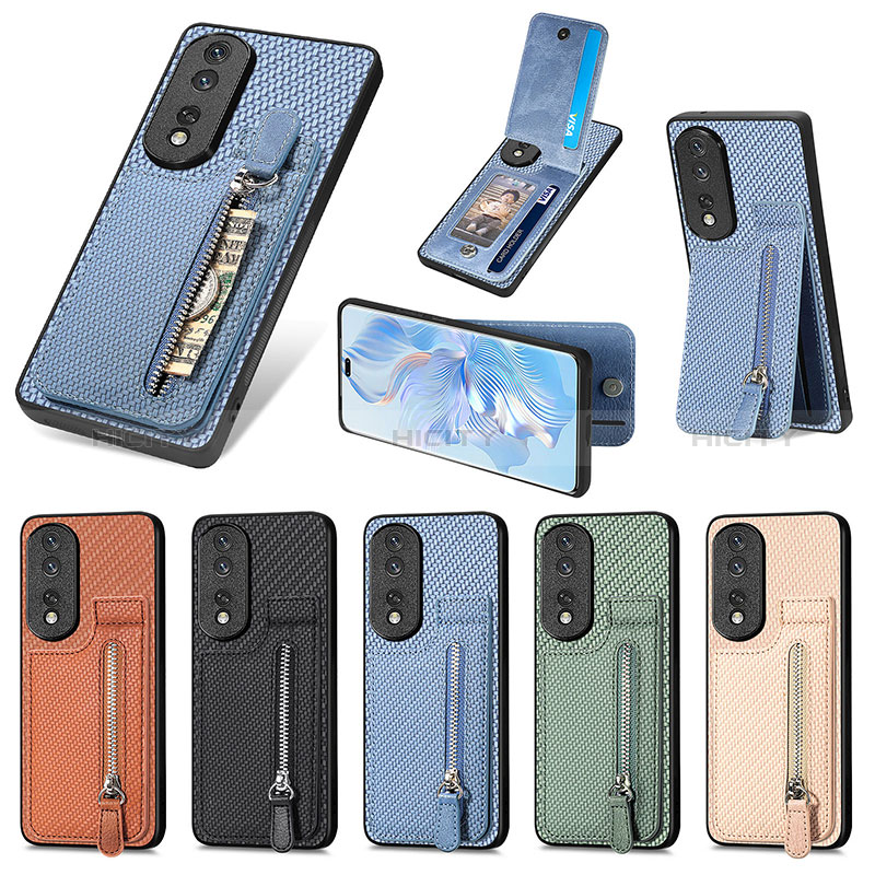 Custodia Silicone Ultra Sottile Morbida Cover con Magnetico S05D per Huawei Honor 80 Pro Flat 5G